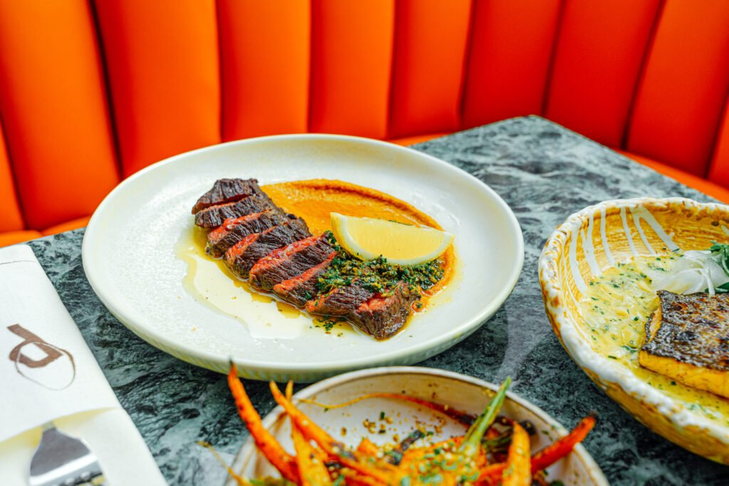 Premium wagyu beef in Bangkok. Bavette steak at Pilgrim Grill and Bar in Nana, Sukhumvit.